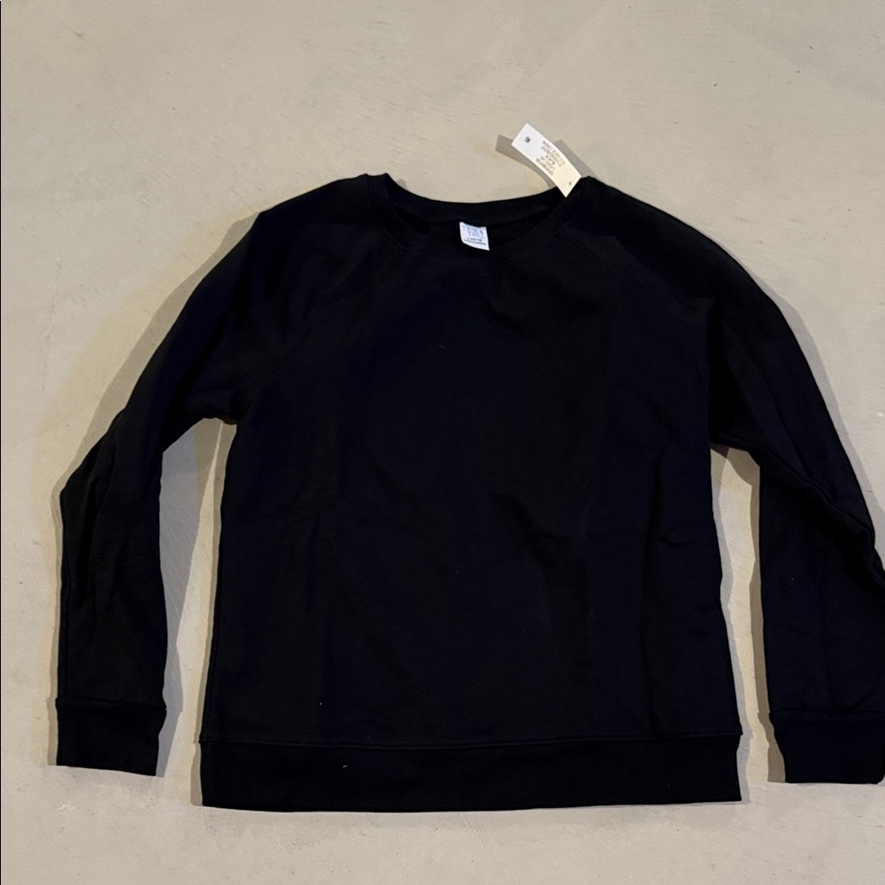 Black Crewneck Sweatshirt large NWT